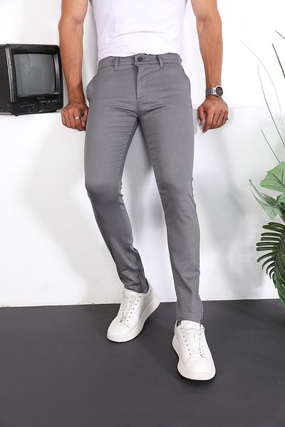 ENZİM JEANS Slim Fit Chino Linen Trousers