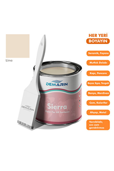 Demarin Sierra Tek Bileşen Fayans, Tezgah, Seramik, Mobilya, Zemin Boyası 1 K...