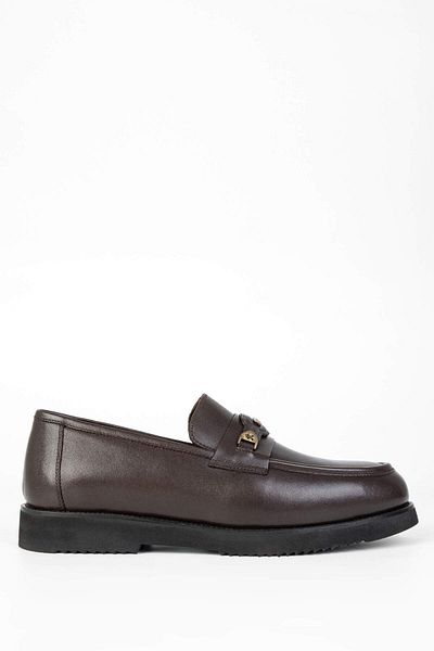 Tamer Tanca Men's Brown Genuine Leather Loafer Shoes