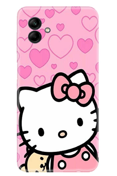 Newon غطاء حماية لهاتف سامسونج A04 Hello متوافق مع كيتي مطبوع