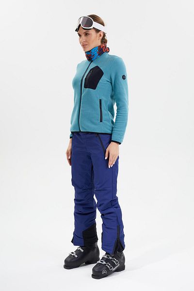 Exuma WOMEN'S MINT GREEN FULL ZIPPERED FLEECE2322003