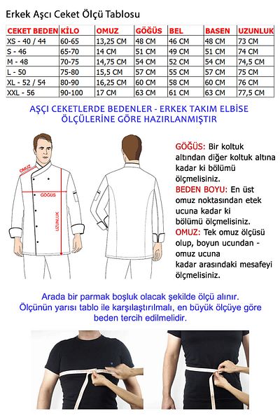TIPTEKS Men's Long Sleeve Classic Black Cook Jacket and Pants, Sling Apron and Cap - White Piping Set of Four