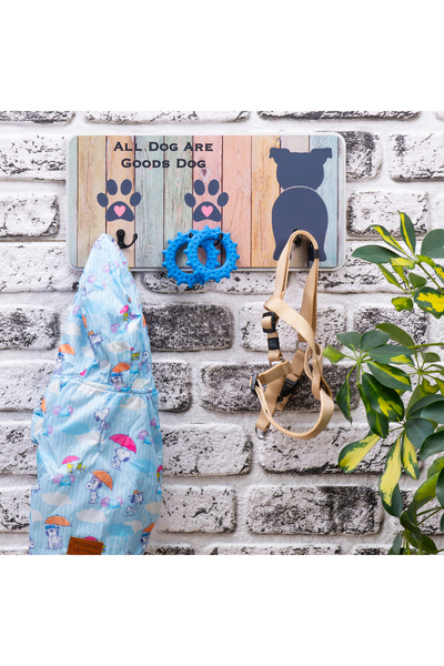 Pet Magic Petmagic Evcil Hayvan Kedi Köpek Ahşap Tasma&Kıyafet Askısı- Renkli