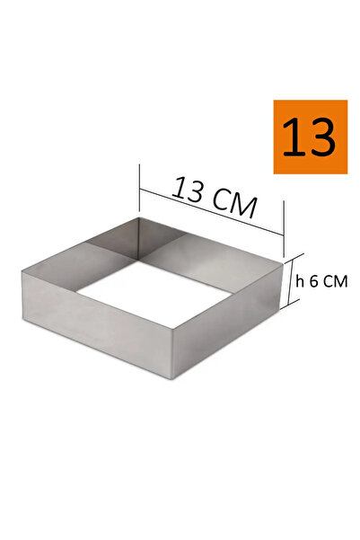 Beysa Pasta Çemberi Pandispanya Kare 13x13 Cm H6