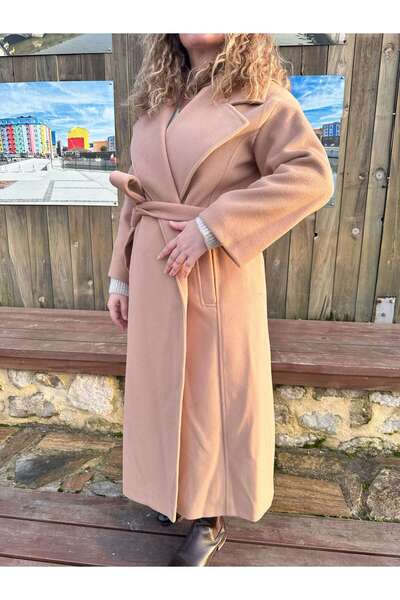 MUJUMMBUTİK CAMEL KUŞAKLI KABAN