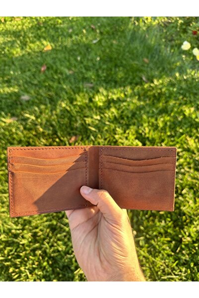 MESACRAFT Hakiki Deri Cüzdan ,unisex Süper Crayz Deri, Ince Model Kredi Kartı...