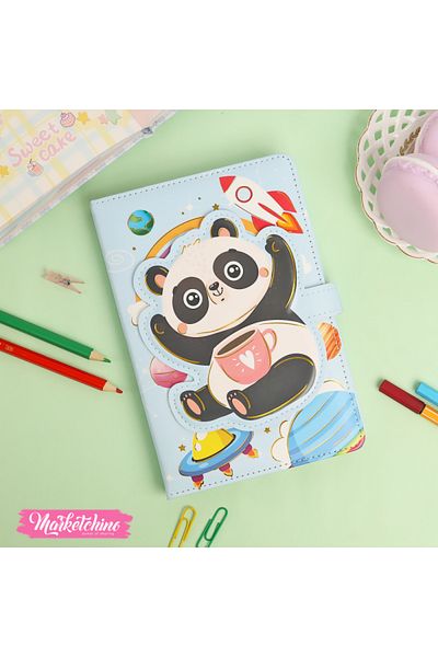 NaSaDAN Caiet A5 cu design magnetic Panda
