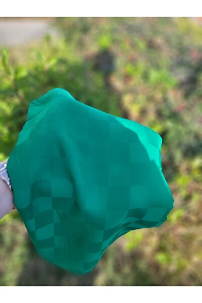 FRESCO SCARFS Women's Hijab Silky Cotton Jacquard Checkerboard Pattern Shawl*k.benetton