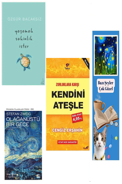 TÜRKİYE İŞ BANKASI KÜLTÜR YAYINLARI (Koleksiyon Kitap) Yaşamak Sakinlik Ister...