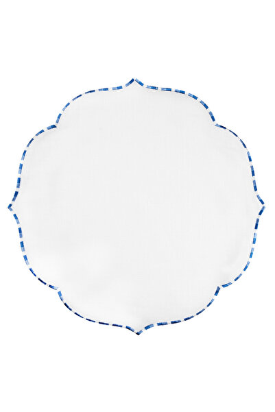 Zebra Desen Amerikan Servis,Servis Kokteyl,Keten Amerikan Servis,Placemat,%100 Keten