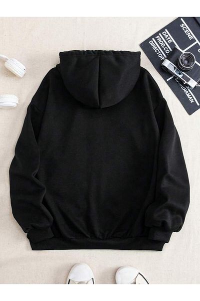 Khione Ζακέτα Unisex από πλεκτό ύφασμα Oversize με κουκούλα