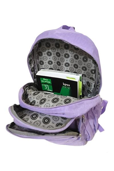 RKY SERENITY Училищна раница Relaxation Lilac с голям вътрешен обем и множество отделения, водоустойчива клинкерна материя