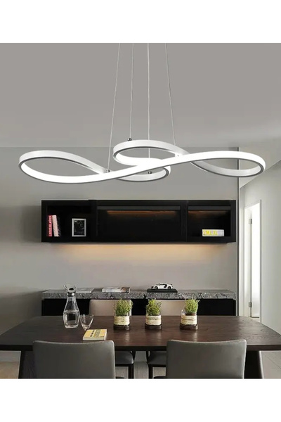 burenze Modern Sarkıt Violino Power Led Avize Krom Gümüş