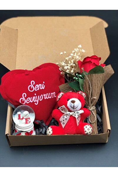 Masalsı Concept Sevgiliye En Kırmızı Hediye Seti Aşkın Gücü Kırmızı Gül,Seni ...