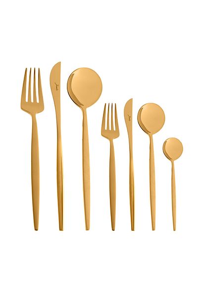 Jumbo 9000 Titanium Gold 6-Person 18-Piece Fork Spoon Knife Set