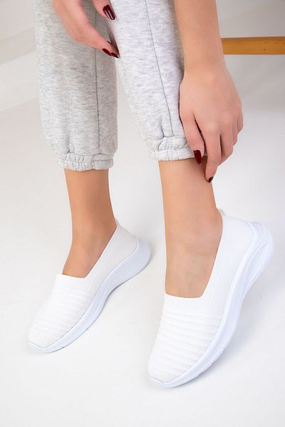 SOHO Weiße Damen Sneakers 18761