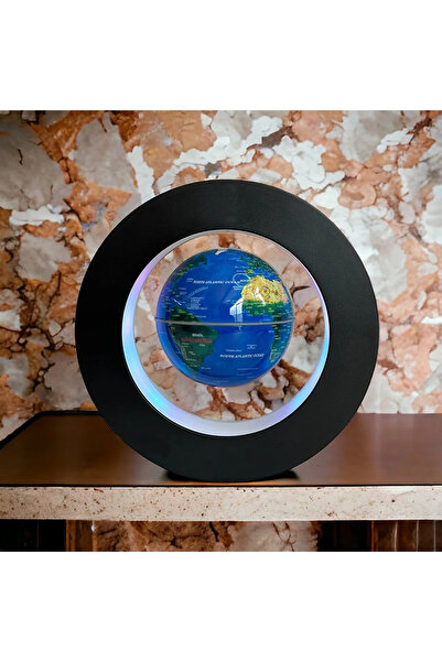 PoLs DeKoR Ve HeDiYeLiK Dekoratif Masa Üstü Manyetik Sihirli Dünya Küresi Hav...