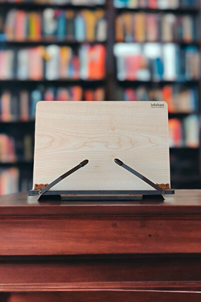 İsfahan TA Kitap Okuma Standı Masaüstü Ahşap Kuran Rahlesi Tablet Tutucu