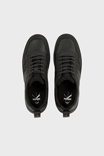 Calvin Klein Logolu Deri Sneaker Ayakkabı