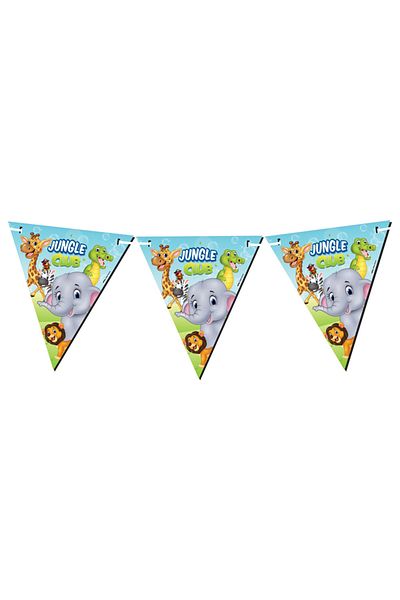 Jungle Safari Club Animals Triangle Pennant 270 Cm