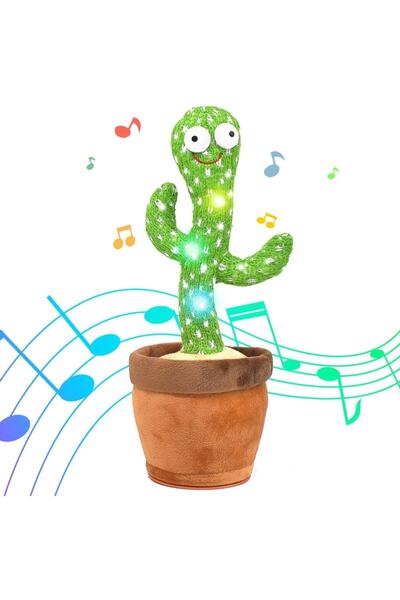 ROBEVE Dans Eden Oyuncak Şarjlı Konuşan Ses Tekrar Eden 120 Şarkılı Oyuncak Kaktüs Oyuncak Çocuk Oyuncak