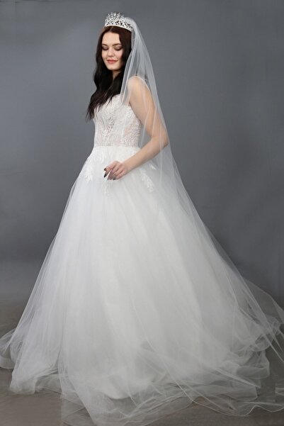 paris in paris طول 230 سم الأول طرحة زفاف من التول الحريري ذات طبقة واحدة عال...