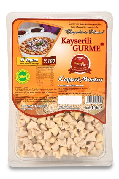 KAYSERİLİ GURME Etli El Bohça Mantı (500 GR)