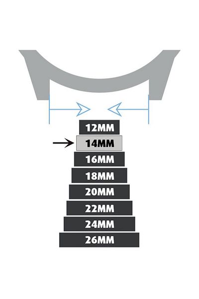 Saatse Silicone 14mm Watch Band