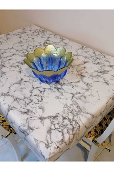 Başak Ev Tekstili KAYDIRMAZ TABANLI PVC MUŞAMBA DESENLİ SİLİNEBİLİR MASA ÖRTÜSÜ