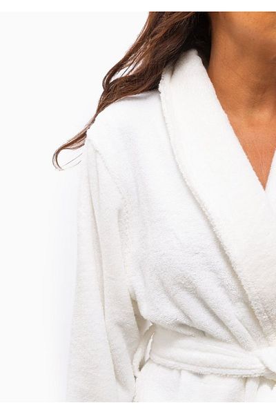 HIZSOY TEKSTİL Natural Soft Unisex Lux 100% Cotton Bathrobe 1650Gr