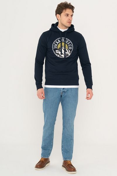 Jack & Jones Logo Printed Hooded Sweatshirt - Walter