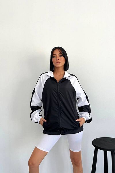 DEEFWEAR Черно и бяло винтидж яке с парашут