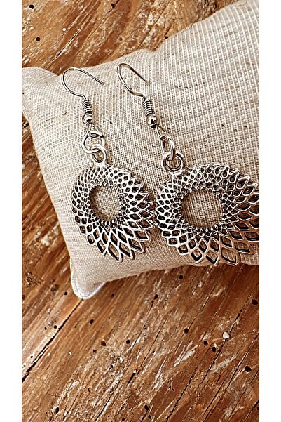 by özllem Şahika Tasarım antik gümüş kaplama Küpe