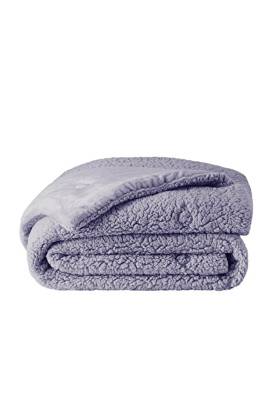 Puffy Mellove Sherpa Double Quilt - Ash Purple