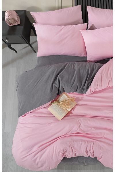 Loyal Home Set cuvertură dublu cearșaf elastic - roz