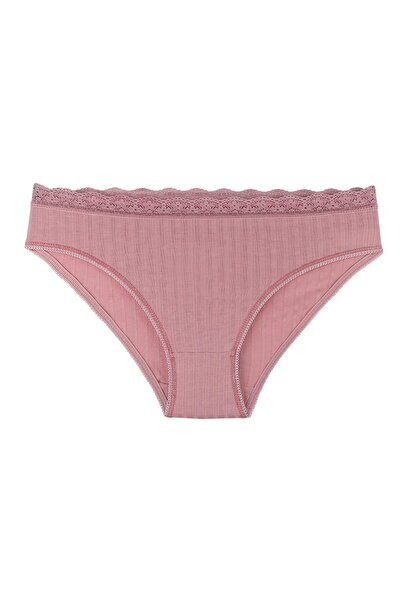 Sensu Kadın Karışık Soft Renkler Beli Dantelli 5'li Külot Set Kts1209