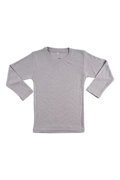 By Cwhr Bycwhr Cotton-Viscose Long Sleeve Children's Bodysuit Ribbed Seasonal Boy's Bodysuit Ribbed Girl's Bodysuit