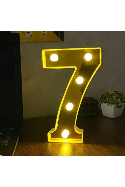 hediyeofisi Büyük Boy Led Işıklı 3d Rakam Sayı Doğum Günü Kutlama Organizasyo...