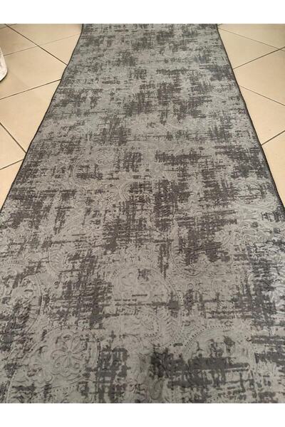 MBA Anthracite Emboss Non-Slip Based Washable Carpet-Plat