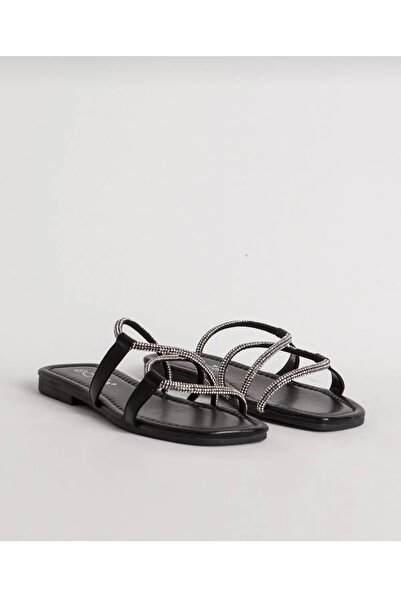 Guja Въведени камък плоски клетка пантофи