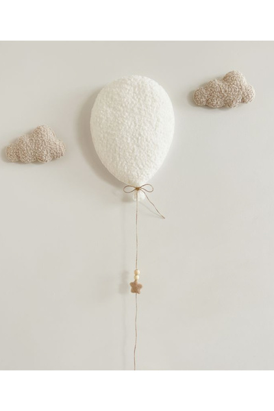 Rual Kids Bebek&Çocuk Odası Aksesuar Dekoratif Kuzu Yünü İç Dolgulu Peluş Bal...