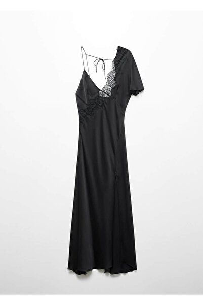 MANGO Woman Asimetrik Kollu Slip Elbise