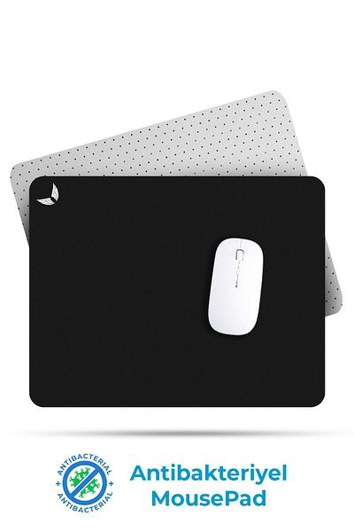 GoLite Черна подложка за мишка за игри и офис 27x23 см, антибактериална, дълга и голяма, геймърска подложка за мишка