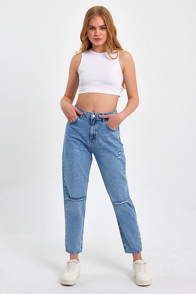 Rodi Pantaloni de damă Jean cu crestă Rd23yb023622