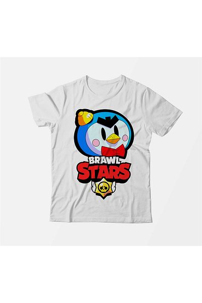 Alfa Tshirt تي شيرت أبيض للأطفال من Brawl Stars Mr.p 2