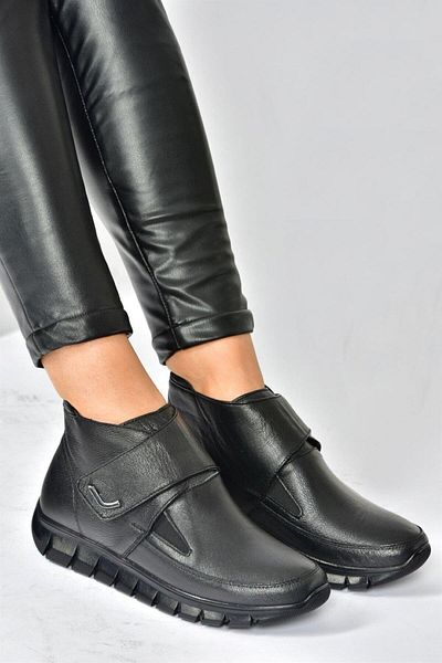 Ayakkabı Vakti Mother Boots Γνήσιο δέρμα με διπλό φερμουάρ Μαύρη αντιολισθητική σόλα από καουτσούκ 36-41 Μπότες