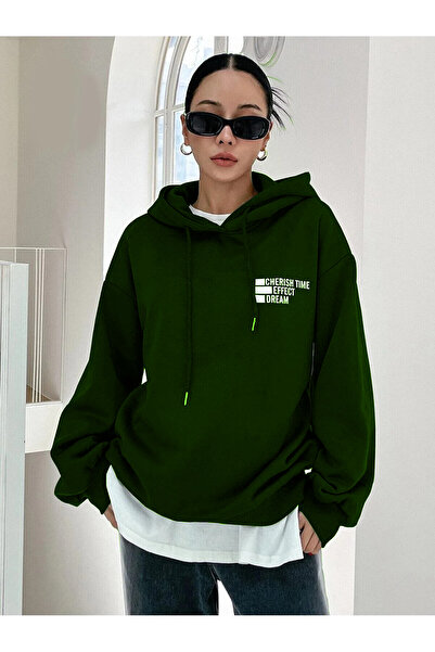 BOHEMGİYİM Unisek Siiah Oversize duks