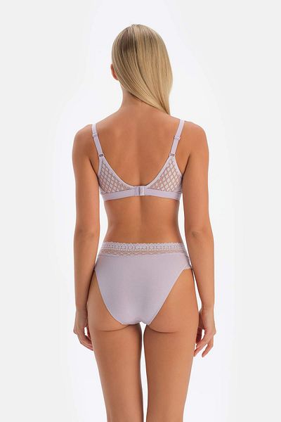Dagi Lila Slip mit Spitze