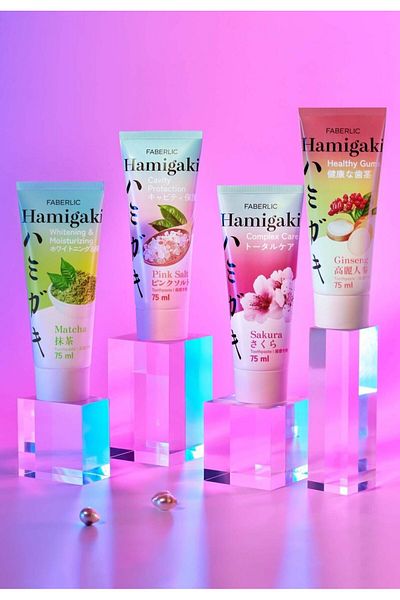 Faberlic Toothpaste « Whitening and Moisturizing» Matcha Hamigaki*2675