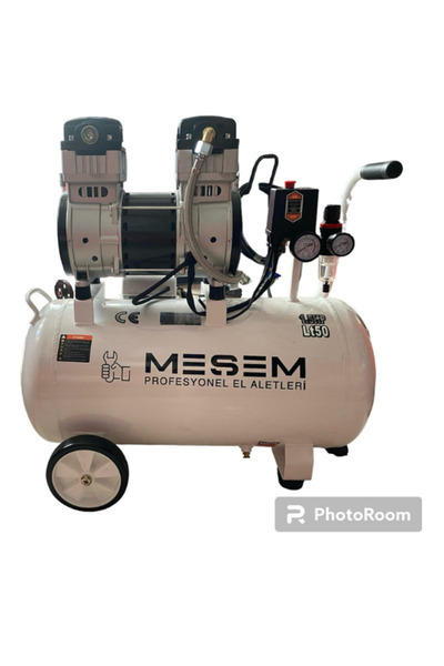 Meşem 50LT SESSİZ HAVA KOMPRESÖR 1.5HP YAĞSIZ